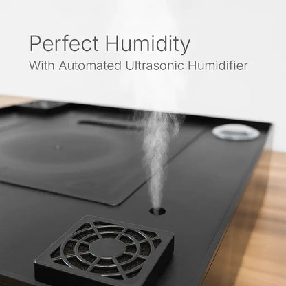 Lykyn mushroom grow box automatically maintains perfect humidity with ultrasonic humidification
